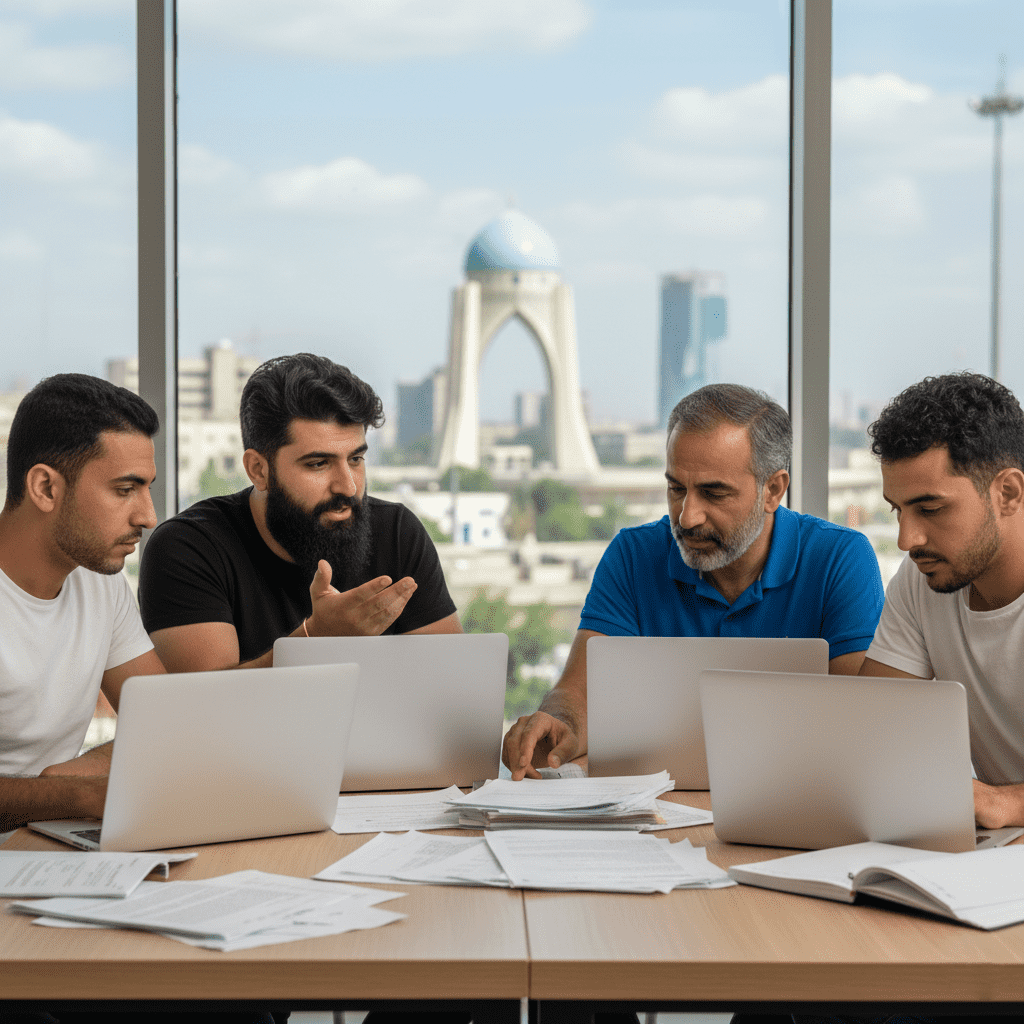  محترفون عراقيون يدرسون الدكتوراة المهنية أونلاين عبر منصة جيت أكاديمي 